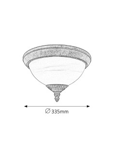Rabalux Madrid Плафон IP43 E27 2x MAX 40W K 8377 - Цена | LEDs4economy 2