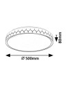 Rabalux Malin Плафон IP20 LED 48W 3000-6500 71304 - 4