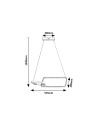 Rabalux Malwen Висящи осветителни тела IP20 LED 36W 4000 72368 - 4