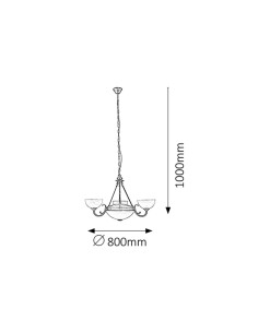 Rabalux Marlene Полилеи IP20 E14 3x MAX 40 + E27 2x MAX 60W K 8543 - Цена | LEDs4economy 2