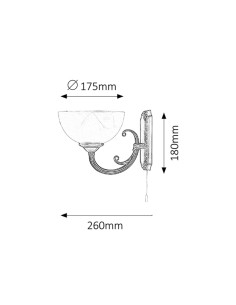 Rabalux Marlene Аплик IP20 E14 1x MAX 40W K 8541 - Цена | LEDs4economy 2