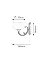Rabalux Marlene Аплик IP20 E14 1x MAX 40W 8541 - 2