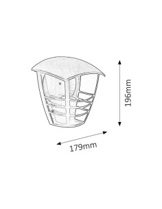Rabalux Marseille Външно стенно осветление IP44 E27 1x MAX 60W K 8570 - Цена | LEDs4economy 2