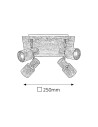 Rabalux Merkur Спот осветление IP20 GU10 4x MAX 50W K 6128 - 4