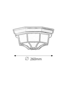 Rabalux Milano Плафон IP43 E27 1x MAX 100W K 8346 - Цена | LEDs4economy 2