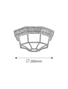 Rabalux Milano Плафон IP43 E27 1x MAX 100W K 8376 - Цена | LEDs4economy 2