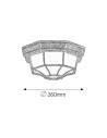 Rabalux Milano Плафон IP43 E27 1x MAX 100W K 8376