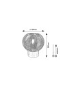 Rabalux Monet Настолни лампи IP20 E27 1x MAX 40W K 74017 - 6