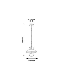 Rabalux Nesrin Висящи осветителни тела IP20 E27 1x MAX 40W K 3519 - Цена | LEDs4economy 2