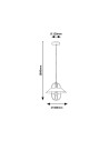 Rabalux Nesrin Висящи осветителни тела IP20 E27 1x MAX 40W K 3519 - 2