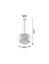 Rabalux Ninelle Висящи осветителни тела IP20 G9 6x MAX 40W K 3599 - 2
