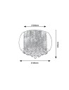 Rabalux Ninelle Плафон IP20 G9 6x MAX 40W K 3598 - 3