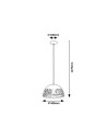 Rabalux Norena Висящи осветителни тела IP20 E27 1x MAX 60W K 5085 - 3