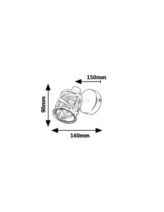 Rabalux Oberon Спот осветление IP20 E14 1x MAX 40W K 5335 - Цена | LEDs4economy 2
