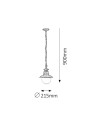 Rabalux Odessa Външни пендели IP44 E27 1x MAX 60W K 8164 - 2