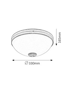 Rabalux Orchidea Плафон IP20 E27 2x MAX 60W K 8558 - Цена | LEDs4economy 2