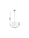 Rabalux Ormini Висящи осветителни тела IP20 E27 1x MAX 25W K 72003 - 4