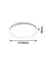 Rabalux Oscar Плафон IP20 LED 36W 4000 3411 - 3