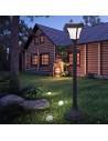V-TAC 2W LED Соларна Наземна Лампа Черен Мат 3 в 1 - 2891 - 2