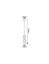 Rabalux Acantha Висящи осветителни тела IP20 E27 1x MAX 40W K 5258 - 3