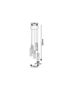 Rabalux Acantha Висящи осветителни тела IP20 E27 5x MAX 60W K 5260 - 3