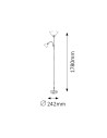 Rabalux Action Лампион IP20 E27 1x MAX 100 + E14 1x MAX 25W K 4060 - 2