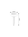 Rabalux Haiti Соларно осветление IP65 LED 0,6W K 7069 - 10