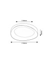 Rabalux Iliana Плафон IP20 LED 56W 3000 71054 - 12