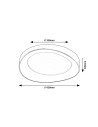 Rabalux Iliana Плафон IP20 LED 38W 3000 71055 - 13