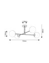 Rabalux Kiara Плафон IP20 E27 4x MAX 35W K 71082 - 12