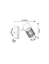 Rabalux Metta Спот осветление IP20 E14 1x MAX 40W K 71151 - 12