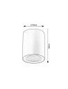 Rabalux Koven Вградени и повърхностно монтирани лампи IP44 GU10 1x MAX 35W K 71342 - 7