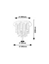 Rabalux Ramira Плафон IP20 G9 13x MAX 5W K 71354 - 5