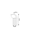 Rabalux Hongkong Външно стенно осветление IP65 LED 9W 4000K 7166 - 12