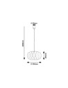 Rabalux Ormini Висящи осветителни тела IP20 E27 1x MAX 25W K 72003 - 10