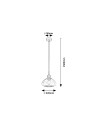 Rabalux Dvora Висящи осветителни тела IP20 E27 1x MAX 40W K 72021 - 10