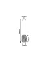 Rabalux Adalla Висящи осветителни тела IP20 E27 1x MAX 40W K 72091 - 8