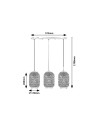 Rabalux Adalla Висящи осветителни тела IP20 E27 3x MAX 40W K 72093 - 12
