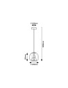 Rabalux Cameo Висящи осветителни тела IP20 E27 1x MAX 60W K 72132 - 12