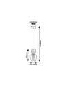 Rabalux Abra Висящи осветителни тела IP20 E27 1x MAX 60W K 72161 - 12