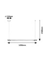 Rabalux Nivaro Висящи осветителни тела IP20 LED 28W 3000 72169 - 10