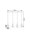 Rabalux Iari Висящи осветителни тела IP20 E27 4x MAX 15W K 72184 - 10