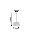Rabalux Farelia Висящи осветителни тела IP20 E27 1x MAX 10W K 72189 - 10