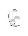 Rabalux Farelia Висящи осветителни тела IP20 E27 2x MAX 10W K 72190 - 12