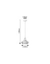 Rabalux Tiana Висящи осветителни тела IP20 E14 1x MAX 25W K 72216 - 11