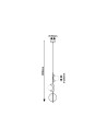 Rabalux Jules Висящи осветителни тела IP20 G9 3x MAX 5W K 72224 - 12