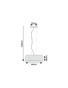 Rabalux Narmin Висящи осветителни тела IP20 E27 3x MAX 40W K 72251 - 10
