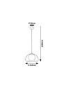 Rabalux Elowen Висящи осветителни тела IP20 G9 1x MAX 5W K 72273 - 12