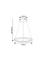 Rabalux Isaure Висящи осветителни тела IP20 LED 35W 3000-6500 72301 - 13