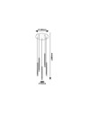 Rabalux Ramira Висящи осветителни тела IP20 G9 5X MAX 5W K 72361 - 5